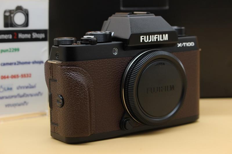 ขาย Body Fujifilm X-T100 (สีน้ำตาล) สภาพสวยใหม่ เครื่องศูนย์ไทย มีประกันเพิ่ม3ปี ถึง 01-09-64 เมนูไทย จอปรับเซลฟี่ได้ จอติดฟิล์มแล้ว อุปกรณ์ครบกล่อง  อุปกร